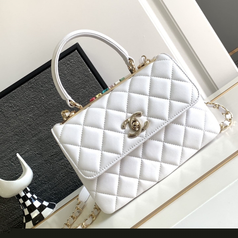 Ch*el top handle bags